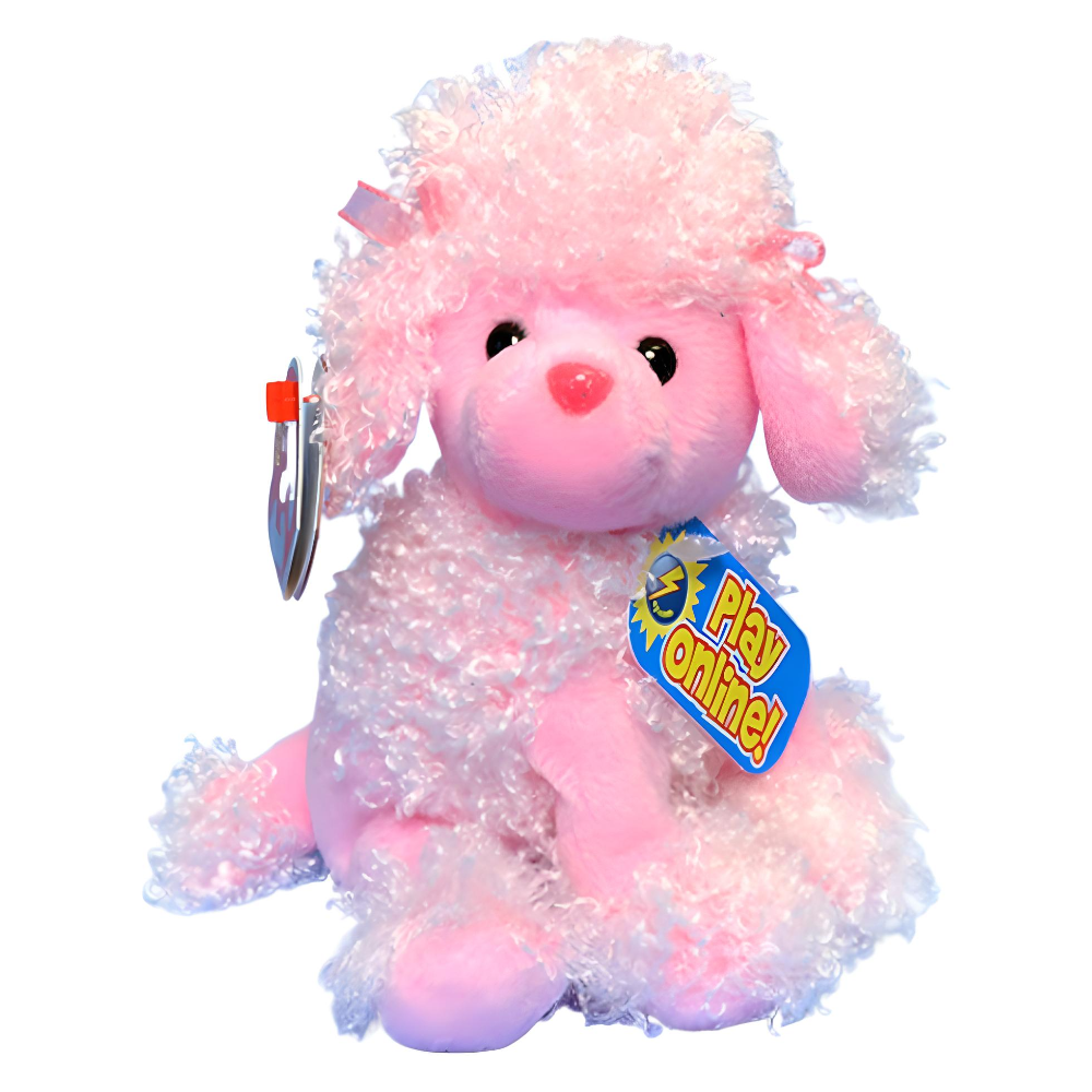 Pink poodle top beanie baby