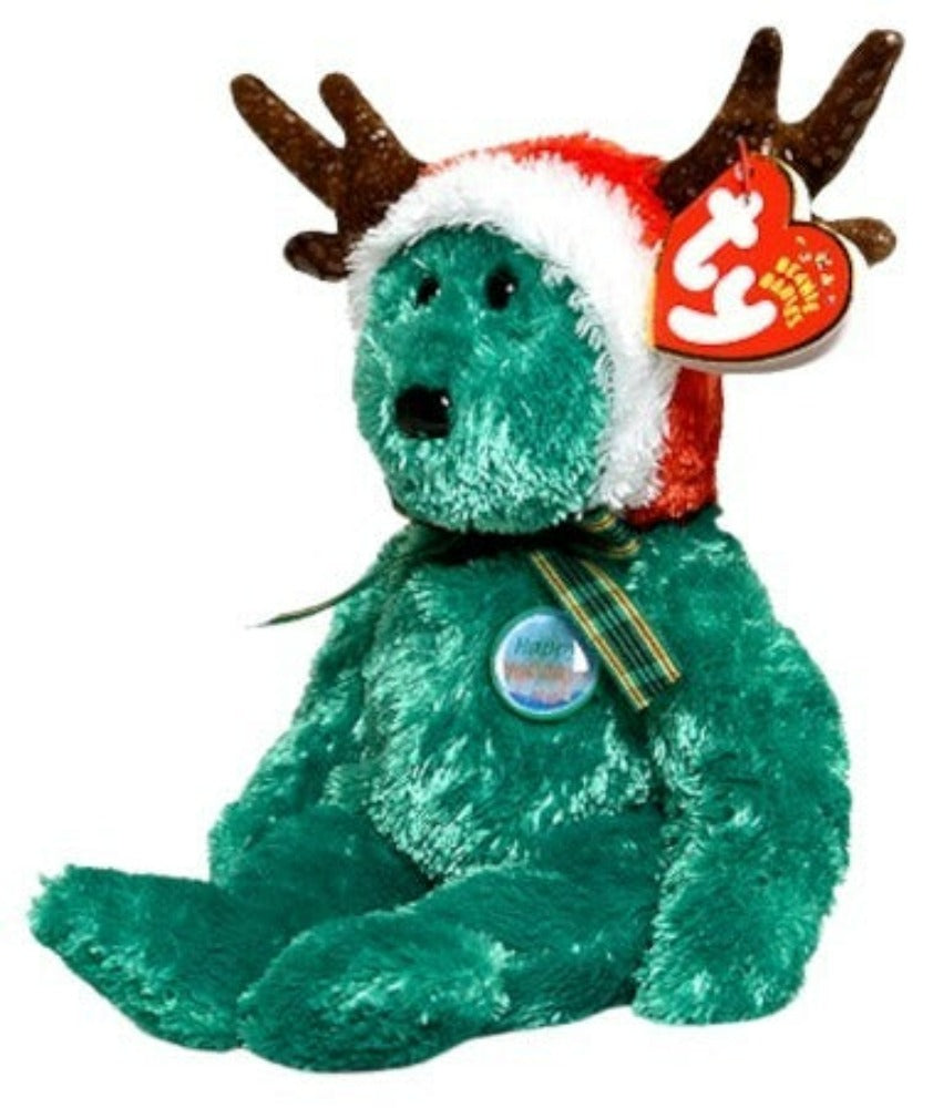 2002 holiday teddy beanie shop baby