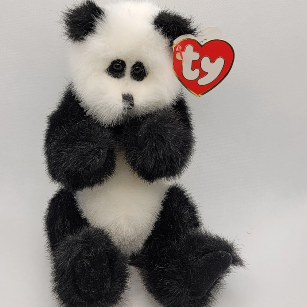 Checkers panda beanie baby deals