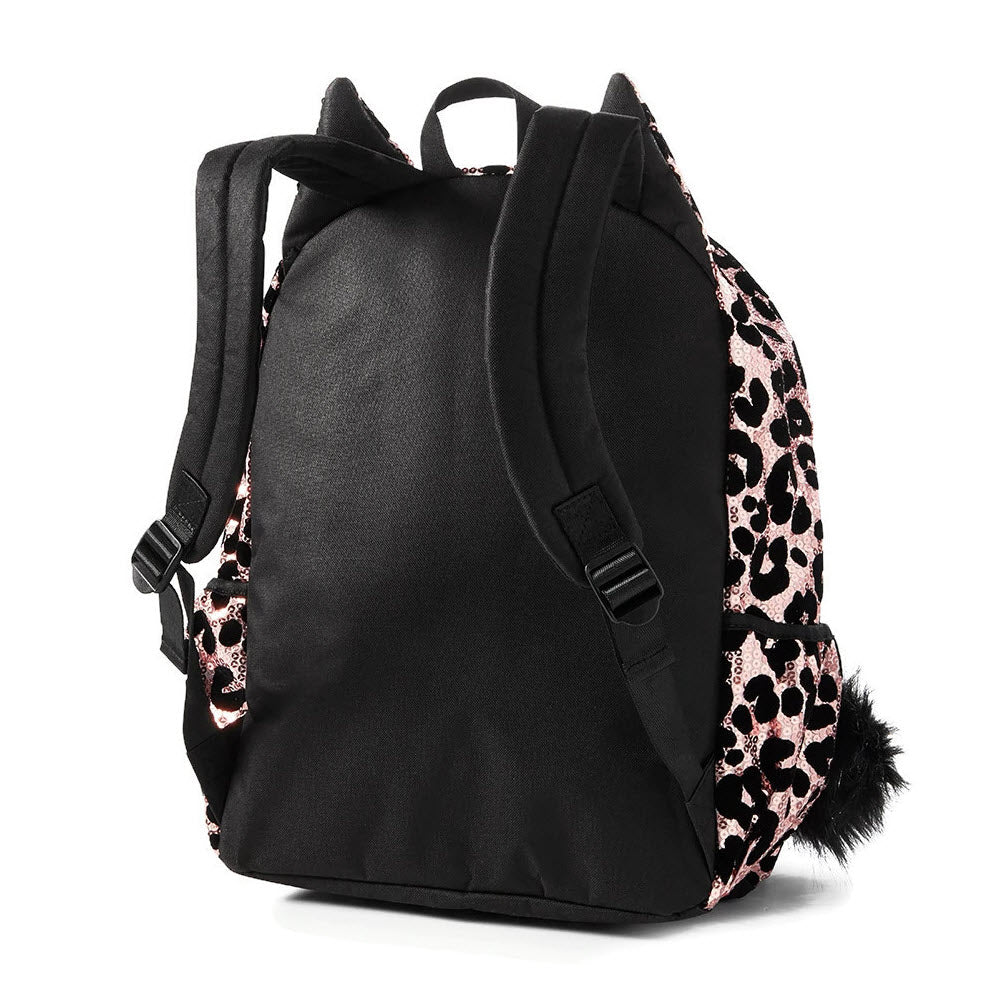 Justice Pink And Grey Leopard Camo Tote With Pom Pom