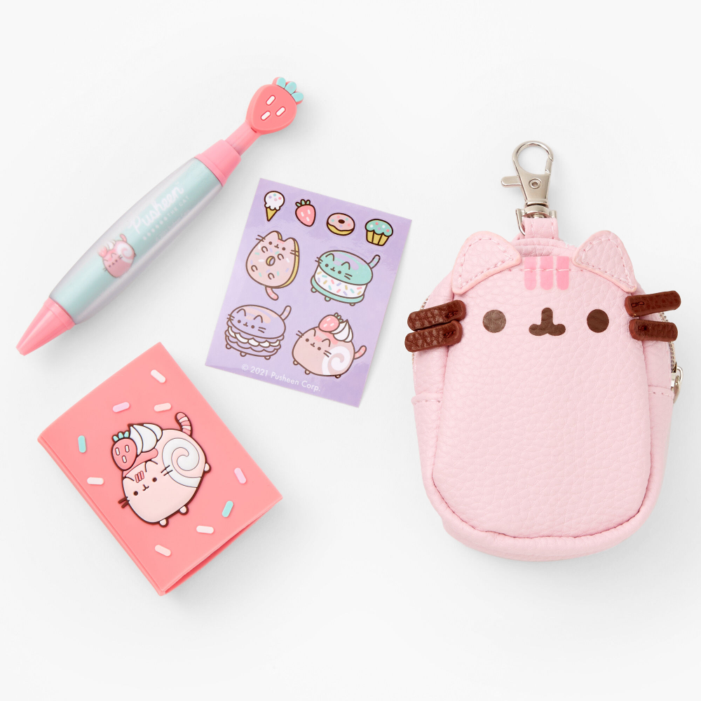 claires mini backpack Claire's Pusheen Desserts Mini Backpack Keychain Set – bandbcollectibles.com
