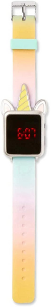 Justice Dye Effect Silicone LED Watch Multi