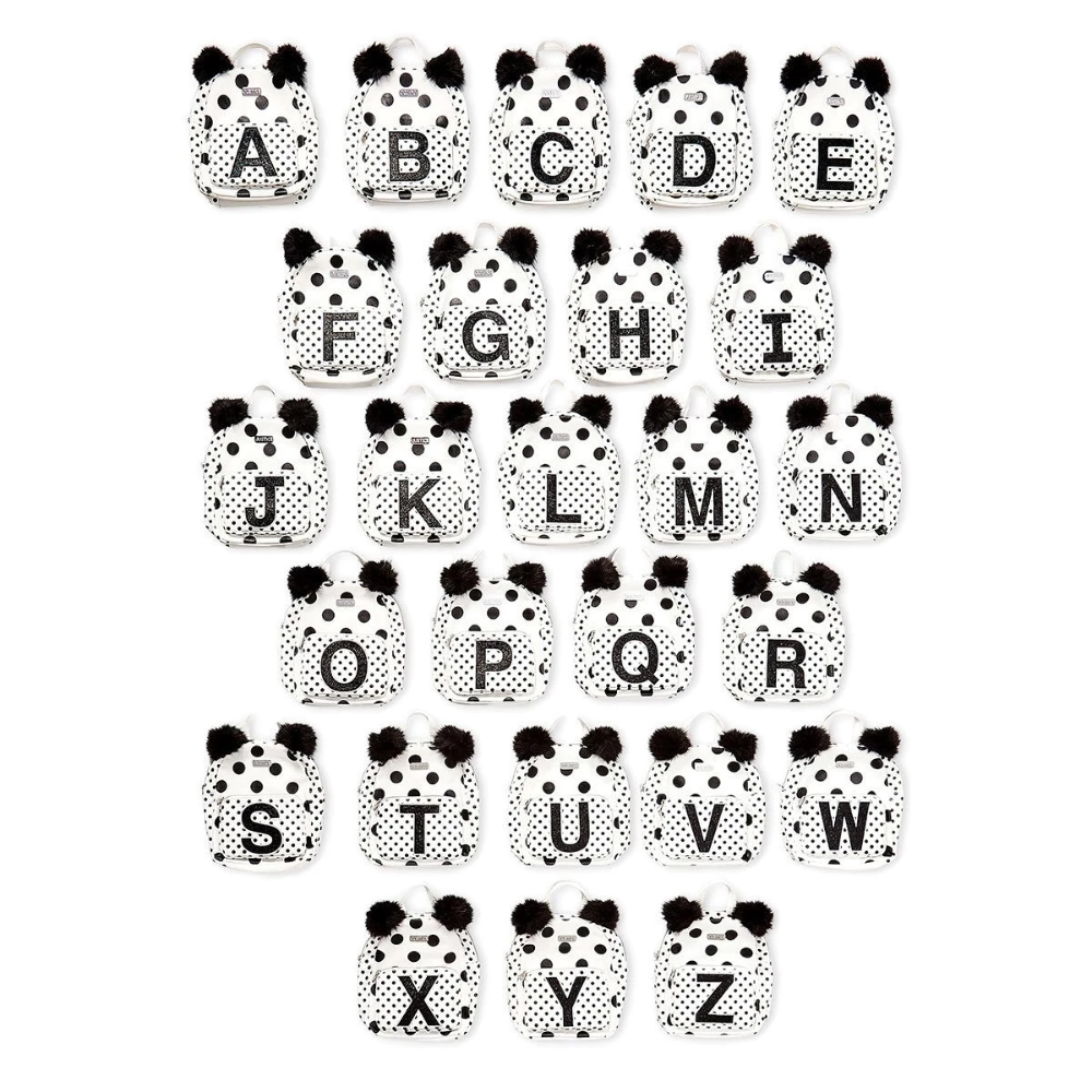 bleach mini backpack Justice Initial Polka Dot Mini Backpack