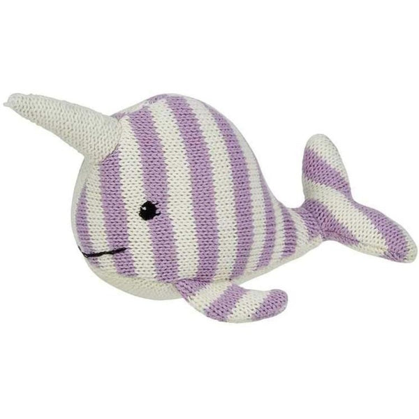 Maison Chic Nina the Narwhal Knit Rattle