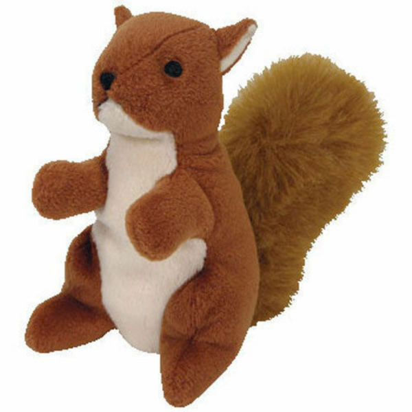 Ty Bow Wow Beanies - Nuts Squirrel