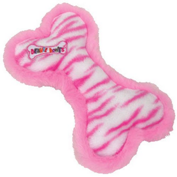 Ty Bow Wow Beanies - Pink Stripe Bone (Small)