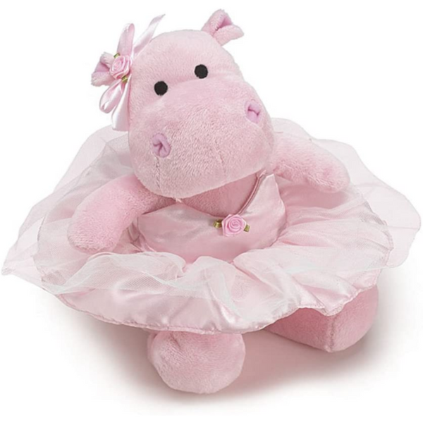 Burton & Burton 11" Pretty in Pink Ballerina Hippo