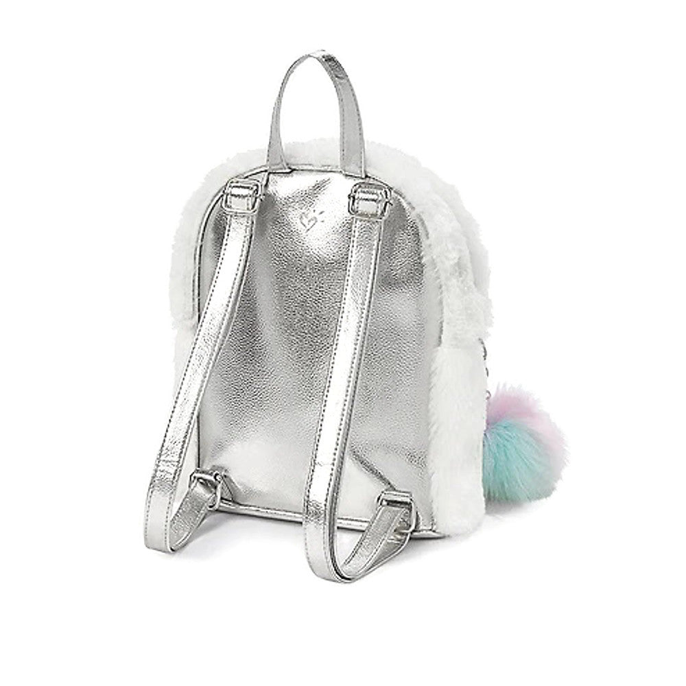 Justice Unicorn Faux Fur Mini Backpack –