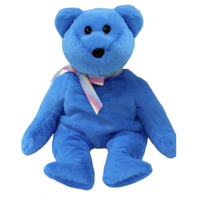 Ty Beanie Babies Blue Teddy II - Bear (Trade Show Exclusive)