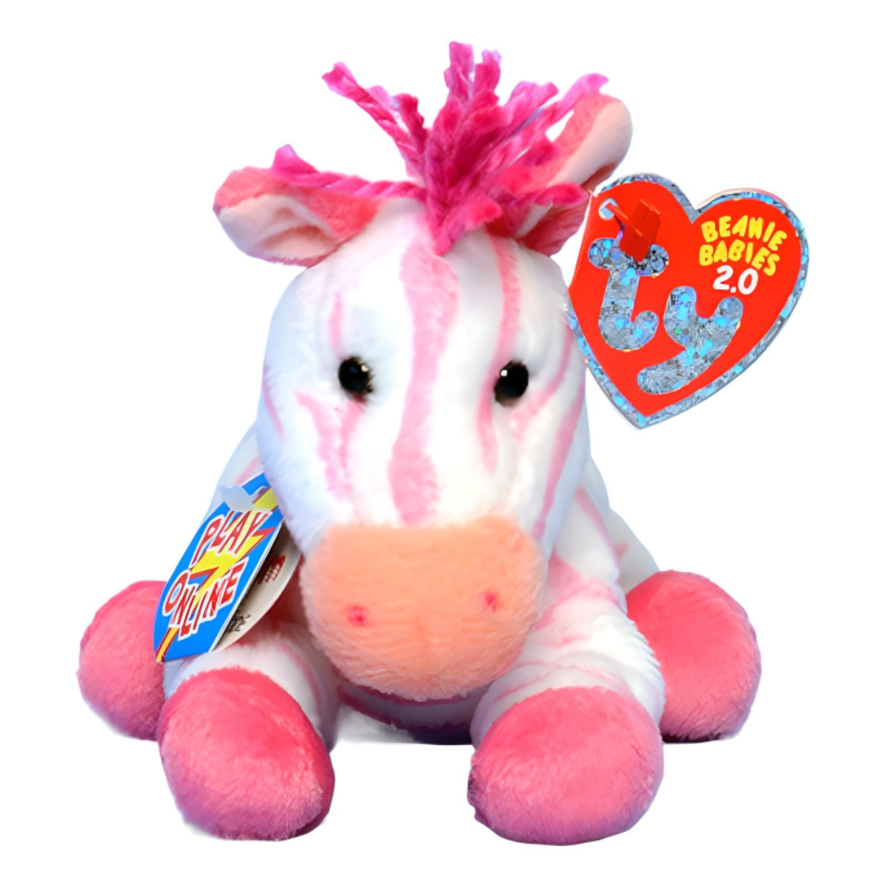 Ty Beanie Babies 2.0 Bubble Gum Zebra (MMB Winner