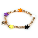 CHARM IT! Gold Halloween Stretch Bead Bracelet