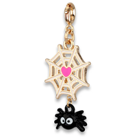 CHARM IT! Gold Spider Web Charm