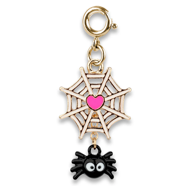 CHARM IT! Gold Spider Web Charm