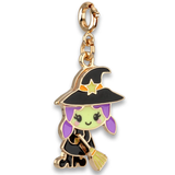 CHARM IT! Gold Swivel Witch Charm