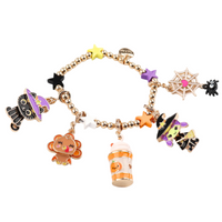 CHARM IT! Gold Halloween Stretch Bead Bracelet