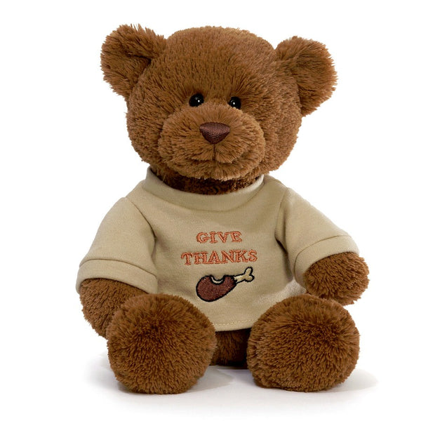 Gund Give Thanks T-Shirt Bear - Drumstick
