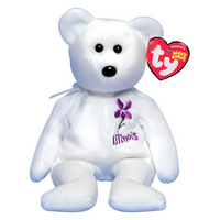 Ty Beanie Babies Illinois Violet - Bear (Ty Trade Show Exclusive)