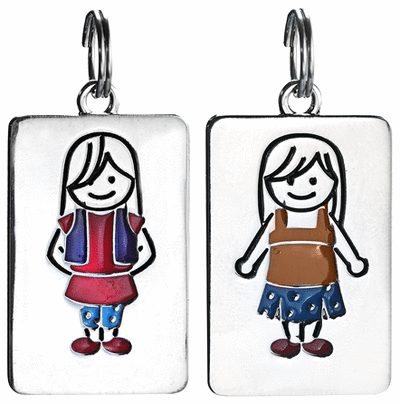 Kid's Tag Charm - Girl