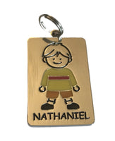 Kid's Tag Charm - Nathaniel