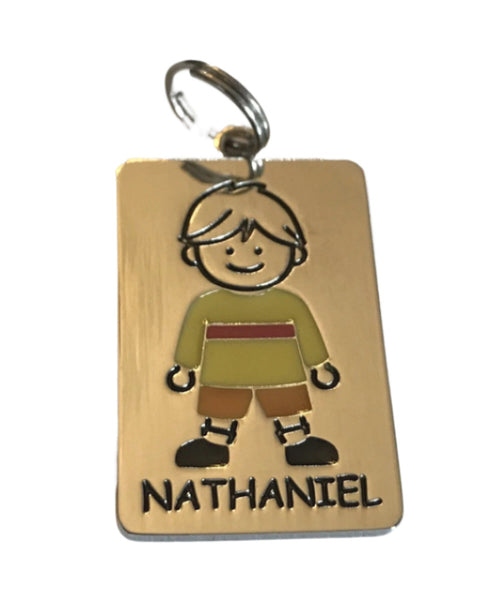 Kid's Tag Charm - Nathaniel