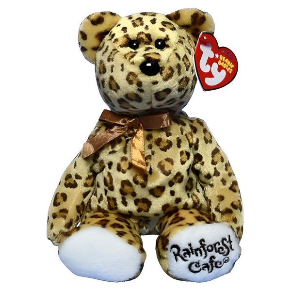 Ty Beanie Babies Leopold - Bear (Rainforest Café Exclusive)