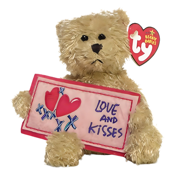 Ty Beanie Babies Love and Kisses - Bear