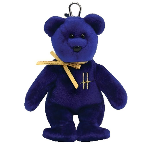 Ty Beanie Babies Omnia - Bear Key-clip (UK Harrods Exclusive)