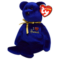 Ty Beanie Babies Omnia - Bear Red Heart (UK Harrods Exclusive)