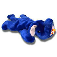 Ty Beanie Buddies Peanut - Elephant (Royal Blue)