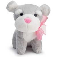 Burton & Burton Plush Valentine Gray and White Puppy