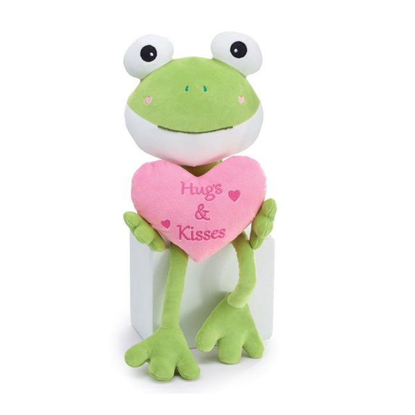 Burton & Burton Plush Hugs and Kisses Long Leg Frog