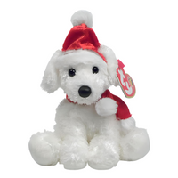 Ty Beanie Babies Puppy Claus - Dog (BBOM December 2007)