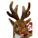 Ty Beanie Babies Roxie - Reindeer (Red Nose)