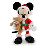 Santa Mickey Mouse Plush with Duffy the Disney Bear