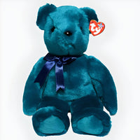 Ty Beanie Buddies Teddy - Teal Old Faced Bear