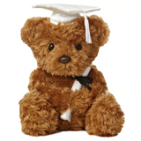 Aurora Graduation 8.5" Wagner Bear - White Cap