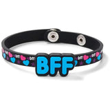Justice BFF Hearts Silicone Bracelet Light Turquoise
