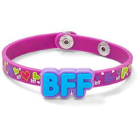 Justice BFF Hearts Silicone Bracelet Purple