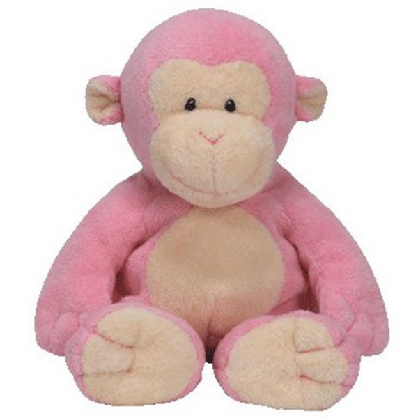 Baby Ty - Baby Dangles Monkey Pink