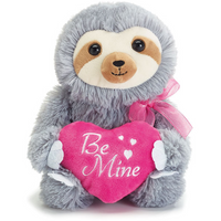 Burton & Burton Be Mine Valentine Sloth Plush 10"