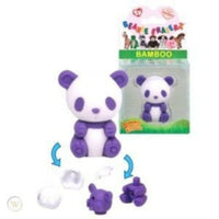 Ty Beanie Eraserz - Bamboo the Panda Purple