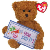 Ty Beanie Greeting - You Did It! Bear
