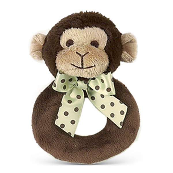 Bearington Baby Lil' Giggles Ring Rattle