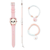 Justice Blushing Panda Watch & Bracelet Set