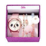 Justice Blushing Panda Watch & Bracelet Set