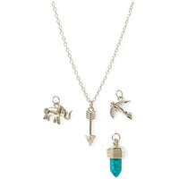 Justice Stores Boho Four Charm Necklace Gift Set Charms