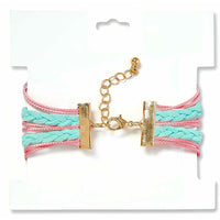 Justice Stores Braided Mermaid Charm Bracelet Back