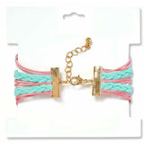 Justice Stores Braided Mermaid Charm Bracelet Back