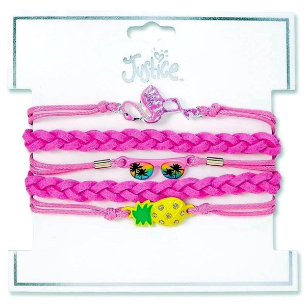 Justice Stores Braided Tropical Charm Bracelet