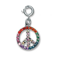 CHARM IT! Rainbow Peace Sign Charm